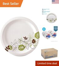 Ultra Heavy-Weight 10 Inch Paper Plates, 500 Count Bulk Pack 125 Plates ... - $105.37