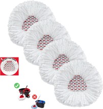 Upgraded 4 Pack Spin Refills Mop Heads Compatible for O ceda EasyWring 1... - $31.23