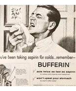 1957 Bufferin Pain &amp; Cold Relief Medicine Advertisement Vintage Medical ... - $41.13 CAD