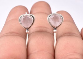 Handcrafted Sterling Silver Women Dangle Drop Earrings Moonstone Pear Shape - £30.79 GBP