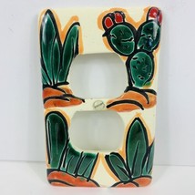 Single Gang Electrical Outlet Wall Cover Cactus Agave Southwest Mexico C... - $19.79