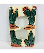 Single Gang Electrical Outlet Wall Cover Cactus Agave Southwest Mexico C... - $19.79