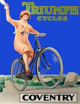 Decoration Poster.Home room art.Interior design.Triumph Cycles.Vintage bike.7275 - £13.66 GBP+