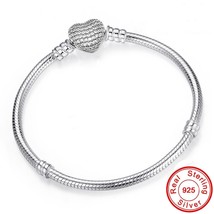 Hot Sale Tibetan Silver 3mm Basic Chain Fit Gift 925 Bracelet DIY Charms Beads B - £12.32 GBP