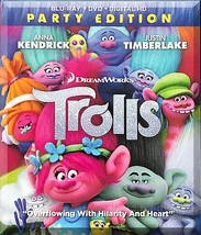 Blu-Ray - Trolls: Party Edition (2016) *Anna Kendrick / Justin Timberlake* - £7.86 GBP