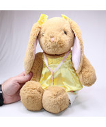 Build A Bear Brown Flop Eared Bunny With OUTFIT Yellow Shirt And White P... - £10.90 GBP