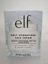 E.L.F Holy Hidration Face Creme Hyaluronic Acid ￼Peptide  SPF 30 1.76oz - £8.70 GBP