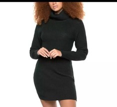 Medium Black Tape Raglan-Sleeved Turtleneck Sweater Dress $89 BNWTS - £18.77 GBP