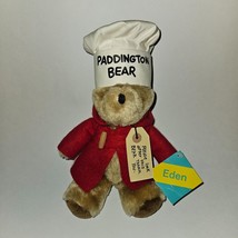 VTG Eden Paddington Bear Plush 10&quot; Stuffed Animal Chef Teddy Bears Picnic w/TAGS - $34.60