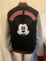 Disney Mickey Mouse Authentic Varsity Button Up Jacket Japan Exclusive Size Med - £77.52 GBP