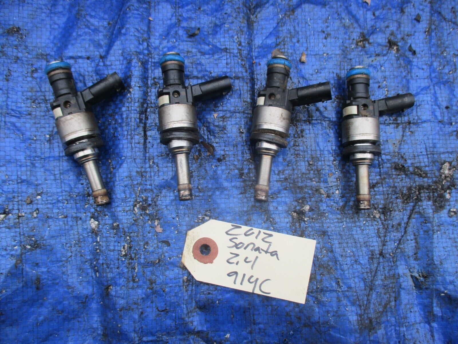Primary image for 2012 Hyundai Sonata 2.4 fuel injector assembly set OEM 35310-2G720 engine motor