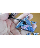 (D-steer)  DICHROIC GLASS BULL COW head Longhorn TEXAS Pendant JEWELRY n... - $24.34 CAD
