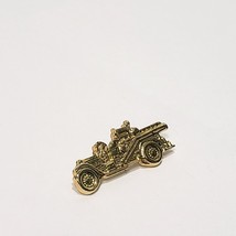 Fire Truck Tie Tack Lapel Pin 1&quot; Gold Tone Antique Style Ladder Hose Emergency - £15.79 GBP