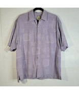 Mens Jamaica Jaxx Purple Silk Short sleeve Hawaiian Button front shirt S... - £17.05 GBP