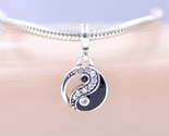 2023 Me Collection 925 Sterling Silver ME Sparkling Yin &amp; Yang Mini Dang... - $8.20