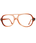 American Optical AO Men Eyeglasses Vintage Pilot Plastic Brown 53-17-130 - £62.95 GBP