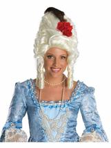 Secret Wishes Costume Marie Antoinette Wig with Rose, White, One Size - $49.99