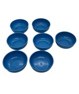 Ohio Art set of 7 Royal Blue Pretend Play Kitchen Bowls for Kids 3&quot; - $13.23 CAD