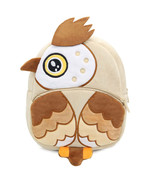 Anykidz 3D Apricot Owl Brown Kids School Backpack Cute Cartoon Animal St... - $55.93 CAD