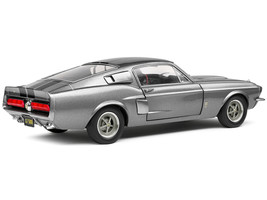 1967 Shelby GT500 Gray Metallic w Black Stripes 1/18 Diecast Car Solido - £58.65 GBP