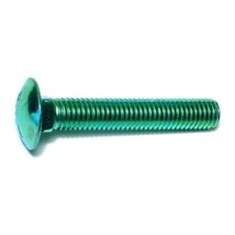 1/2&quot;-13 x 3&quot; Green Rinsed Zinc Grade 5 Carriage Bolts (27 pcs.) - $29.37