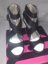 Michael Antonio Women&#39;s Emelie Black Micro Fiber NWB Size 8.5 - $19.02