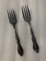 2 Single Salad Forks Stainless Steel - £3.04 GBP
