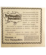 Preston New Hampshire Cologne 1894 Advertisement Victorian Portsmouth AD... - $27.41 CAD