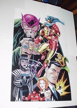 Iron Man Poster #16 Many Foes by Bruce Timm Mandarin Crimson Dynamo MCU Movie - £23.97 GBP