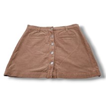 7 For All Mankind Skirt Size 31 W33&quot; Waist A-Line Corduroy Skirt Front B... - $28.70