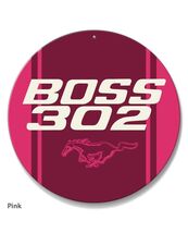 Ford Mustang Boss 302 Car Vehicle Logo Poster Metal Round Sign 8x8in Vin... - €21,47 EUR