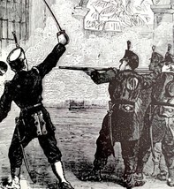 Virginius Outrage Shooting Victorian 1898 Print Cuba&#39;s Freedom Spanish War DWU15 - £23.97 GBP