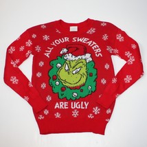 Women&#39;s The Grinch All Your Sweaters are Ugly Pullover Sweater in Red size XS - £15.97 GBP