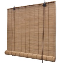 Modern Bamboo Roller Blinds Daylight Window Sun Shade Protector Drape Screen - £32.60 GBP+