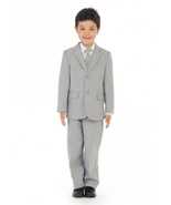 Boys Light Gray Suit (Classic Slim) - $1,027.62 MXN+