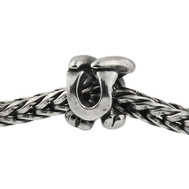 Authentic Trollbeads Sterling Silver 11144U Letter Bead U, Silver - £10.25 GBP