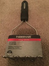 1x Farberware Pro Potato Masher Black &amp; Stainless Steel with Black Handle - £21.57 GBP