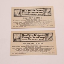 Pioneer Lodge Red Rock Canon Cottage Small Brochure (2) Colorado Springs... - £10.05 GBP