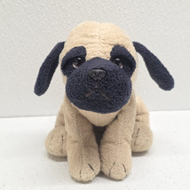 Vintage 9&quot; Russ Berrie Chamois Pug Mastiff Puppy Dog Plush 33310 - $39.50