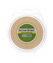 German Brown Hair System Tape (1/2&quot; x 12 yd (1pc)) - £16.58 GBP