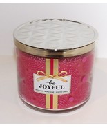 LOVELY RARE BATH &amp; BODY WORKS BE JOYFUL PERFUME 3-WICK 14.5 OZ SCENTED  ... - $831.39 MXN