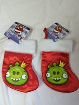 Lot of 2 Holiday Mini Stocking Angry Birds  King Pig - £12.65 GBP