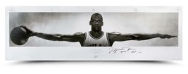 MICHAEL JORDAN Autographed &quot;HOF 2009&quot; Bulls 72&quot; x 23&quot; Wings Photograph U... - £7,190.60 GBP