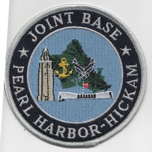 4&quot; Usn Navy Joint Base Pearl Harbor Hickam Round Military Embroidered Patch - £27.90 GBP