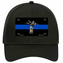 Thin Blue Line Police SWAT Novelty Black Mesh License Plate Hat - £21.67 GBP