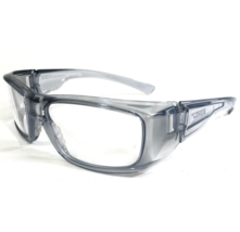 OnGuard Safety Eyeglasses Frames OG100 131 Gray Clear Square Full Rim 60-15-120 - £29.20 GBP