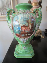 Taquito OGAWA Japan 1900s VASE URN Ceramic Washington and Betsy Ross [64] - $1,968.14 MXN
