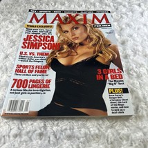 MAXIM Magazine January 2002 Issue #49 Jessica Simpson No Label Never Read - $11.99