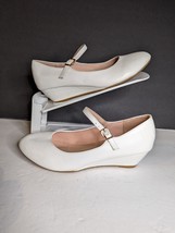 Mary Jane Platform Kitten Wedge White Womens Size 8.5 Heels Forever Fair... - £27.60 GBP