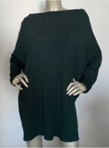 Bryn Walker Dimitri French Terry Knit Draped Neck Dolman Tunic 2X Mallard - $48.00
